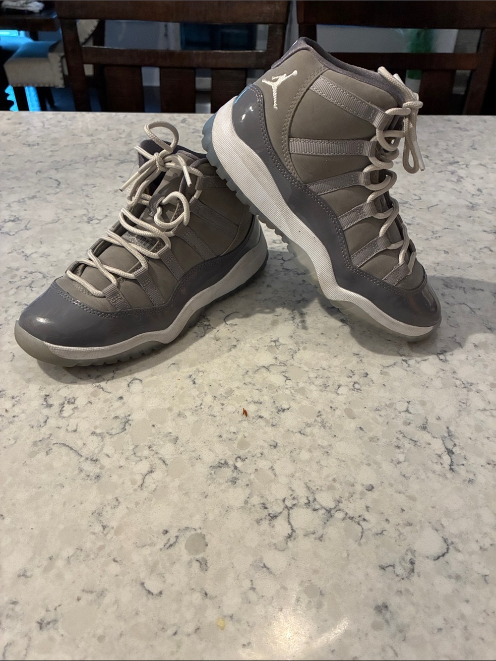 Jordan Men’s High-Top Sneakers - Gray/White